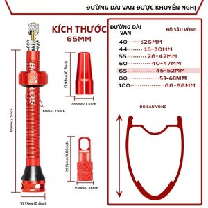 BUCKLOS | Van Lốp Xe Đạp Không Săm Hợp Kim Nhôm BUCKLOS Dành Cho Xe Đạp Đường Trường Tương Thích Presta F/V Kèm Dụng Cụ Tháo Lắp Lõi Nhiều Kích Cỡ Khác Nhau