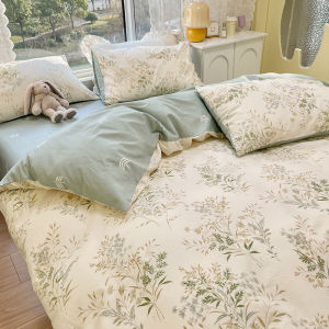 Pure Cotton Bed Sheet Set 4pcs