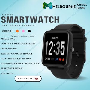 Doric Da Fit Huami Smartwatch do10  IP67 Waterproof Fitness Tracker Clock Wearable Smartwatch For IOS Android Smartband (English Version)