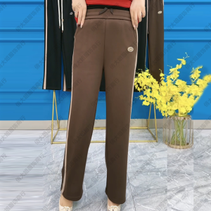 Fashionable Midlife Mom Casual Pants Autumn New Style Loose Fit Drawstring Sporty Long Trousers Versatile Comfortable Leisure Pants