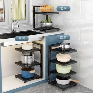 WE 3802 = 锅架置物架 Pot rack ☞ 3 layers (the product is subject to the actual photo)