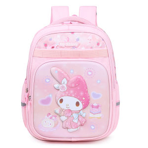 GEGO Large Ear Dog Backpack for Girls Multi-Layer Spine Protection Double Shoulder Bag Cartoon Print School Bag Waterproof