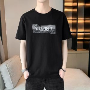 ROMON | Loose Casual Short Sleeve T-Shirt For Men Romon Brand Summer New Style Breathable Lightweight Round Neck Top Fashionable Trendy