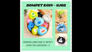 EFGJ02 Dompet Koin Silikon Karakter Anti Air Dompet Poket Pouch