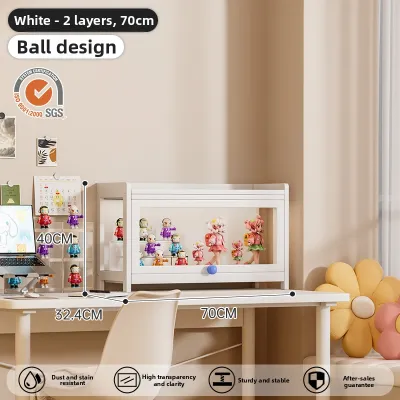 ZHUSHANXIA | Lockable Lighted Dustproof Display Cabinet