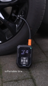MeeGoo Wireless Car Air Pump Portable Air Compressor with Digital Display for Car Motorcycle Bicycle Tire Inflator