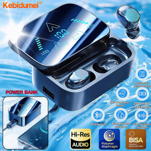 Kebigumei bt5.4 TWS Tai nghe không dây Bluetooth với hộp sạc khử tiếng ồn LED Tai nghe nhét tai earbuds có Micrô Tai nghe không dây Tai nghe Bluetooth