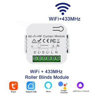 Tuya WiFi Smart Curtain Switch Roller Blinds Shutter Motor Controller Smart Life APP Remote Voice Control With Alexa Google Home
