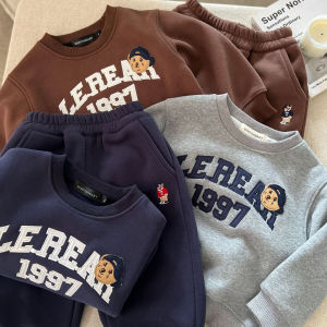 Bộ Đồ Trẻ Em Nana Bear Dày Dặn Có Lót Lông Cừu Cho Bé Trai Và Bé Gái Bộ Đồ Hai Mảnh Thời Trang Mùa Thu Đông Mới Của Nana Bear