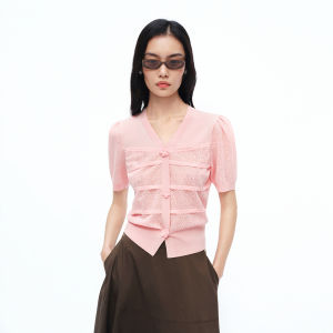Koradior | Elegant Lace Knit Top