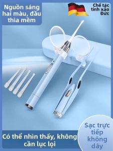 Công Cụ Làm Sạch Tai Có Đèn Đuôi Mềm Silicone