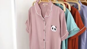 Peachbello Fashion Kekinian Set Pajamas Anak Lengan Pendek Bahan Twill Usia 1-10th
