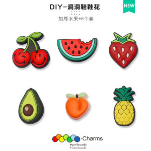 Thickened Hole Hole Shoe Flower Accessory Shoe Buckle Decorative Fruit Watermelon DIY Parts Shoe Clip for Women Girls Kids