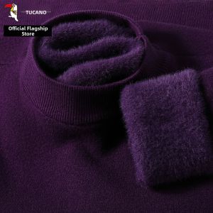 TUCANO | Warm Knitted Sweater for Men Thicker Half-High Collar