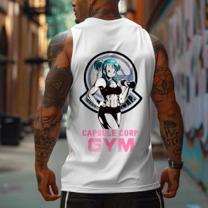 Bandai | 2025 Dragon Ball Anime Goku Peripheral Printed Vest Gym Mens Loose Exercise Summer Fashion Pure Cotton Tank Top