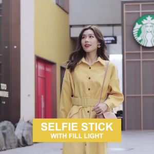 portable wireless 360 rotating shooting gimbal stabilizer smart selfie stick with beauty