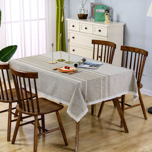 ผ้าคลุมโต๊ะทานอาหารผ้าฝ้ายลินินหรูหรา ผ้าคลุมโต๊ะทานอาหารทรงสี่เหลี่ยมผืนผ้ากันน้ำ ผ้าคลุมโต๊ะกาแฟ ผ้าคลุมโต๊ะทานอาหารแบบใหม่ระดับไฮเอนด์