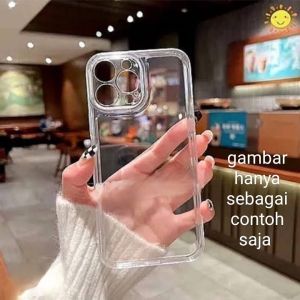 CASE CLEAR AIR BAG VIVO V50 LITE. SILIKON CASING BENING TRANSPARAN HITAM PUTIH PRESISI  BAGUS