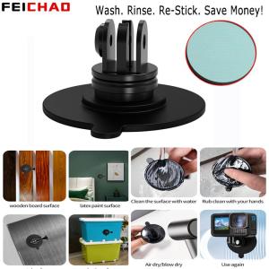 Strong Adhesive Sticker Camera Holder for GoPro 13 DJI Action 5 Insta360 Ace Pro 2 X4 Motorcycle Helmet Base Suction Cup Mount