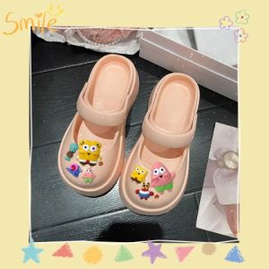 QZshop สวยมาก รองเท้าแตะรัดส้นแฟชั่นผู้หญิง พื้นหนาคุณภาพ รองเท้ารัดส้นแถมตัวติด เสริมความน่ารัก คิ้วท์แบ๊วสะบัด สร้างความสวยงามได้ง่าย 💗