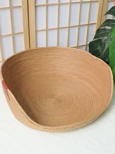 Witte ตะกร้าแมวนอน รังแมว ถักหวาย สดสบาย ล้างทำ ความสะอาดเพิ่มเติม