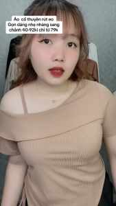 Áo thun bigsize nữ cách điệu vạt gập trễ vai một bên vạt chéo nhún bèo rút dây chất vải gân tăm co giãn-G213