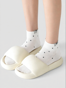 Cotton Dots Short Socks For Summer