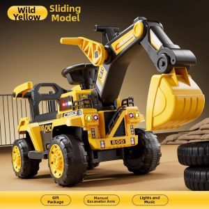 BASEBO | Large Sit-on Rideable Electric RC Excavator Toy
