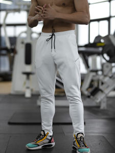 New 2025 Mens Sporty Casual Trousers Elastic Quick Dry Slim Fit Gym Pants Spring Summer Versatile Breathable Ultra Light Polyester