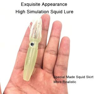 COD Umpan Pancing Luminous Squid Soft Bait Lure 10 PCS Murah Awet Kuat