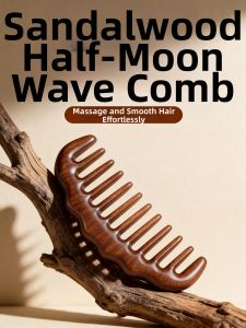 Natural Wide-toothed Hair Massage Wooden Comb