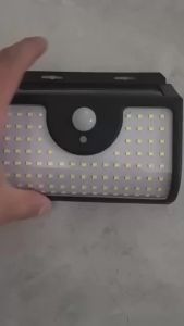 Đèn Tường Cảm Biến Chuyển Động Năng Lượng Mặt Trời 134LED IP65 Đèn An Ninh Ngoài Trời Chống Nước Cho Sân Vườn Nhà Để Xe Con Đường Trang Trí Theo Phong Cách Hiện Đại