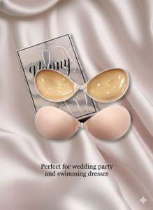 บราผ้าดันทรง รุ่น Push Up เสริมอึ๋ม 2 ซม. ติดแน่น กันน้ำ