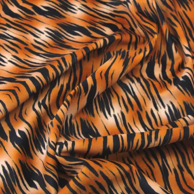Tiger Print Velvet Fabric 140cm