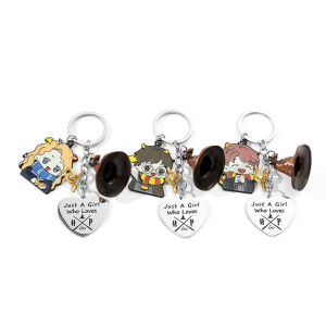 Cute Harry Potter Keychains Kawaii Anime Cartoon Love Pendant Keychain Fans Backpack Accessories Jewelry Gifts