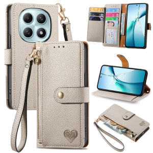 szhaiyu | Leather Zipper RFID Wallet Phone Case for RedMi Note 15 14 Pro Plus 15 Pro + Wrist Strap Multi-Card Slot Flip Purse Holder Cover