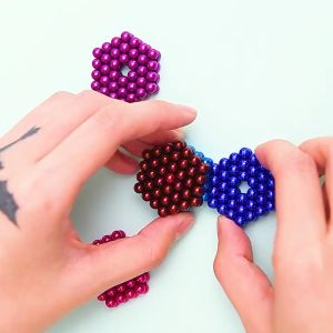 🇸🇬 [In Stock]Magnetic Stress Relief Balls Magnetic Cube Balls Childrens Educational Toys Stress Relief Toys Childrens