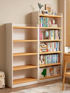 Floor-standing Multi-tiered Customizable Bookshelf for Children and Students Wooden