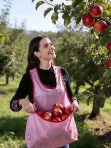 Waterproof Wearable Clothes Drying Apron Foldable Laundry Carry-All with Deep Pocket Pet Holding Helper for Kitchen or Travel