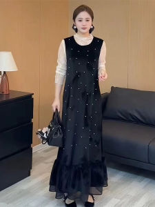 XUECAIQI | Korean Style Lace Early Autumn Set