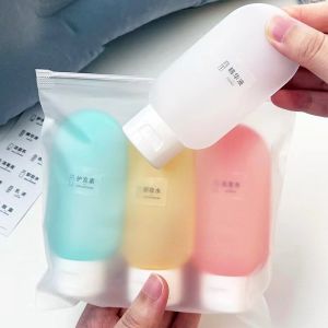 3Pcs/Set Refillable Bottle 60ml Soft Lotion Container Squeeze Tube Empty Bottle Portable Travel Shampoo Bottle Makeup Tools