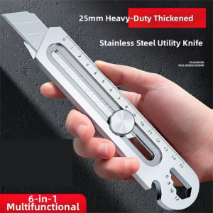 Heavy Duty Stainless Steel Utility Knife 25mm
