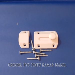 Grendel PVC pintu Kamar Mandi Putih 12 pcs
