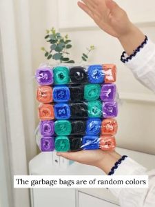 Plastic Garbage Bag Storage Box No Punch Grocery Trash Bag Dispenser for Kitchen Bathroom Wall Mounted Grocery Bag Holder Kitchen Bags Container