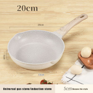 Non-stick Wok Frying Pan Ceramic Pot Home Induction Gas Stove Universal kitchen Cookware Steak Egg Wok Durable Flat Bottomed Pan