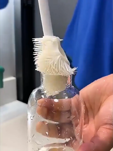 17KM Foldable Silicone Bottle Brush Long Handle Deep Cleaning Brushes Without Dead Ends