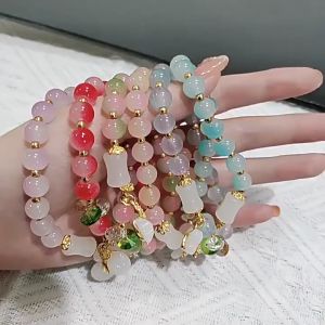 Bestella💗Gelang Tas Uang Gradien Transparan Es Gelang Segar Sederhana Gelang Siswa yang Dapat Disesuaikan