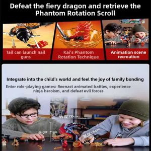 Ninjago Series Flame Dragon 70674 Childrens Building Blocks Boys Toy Gifts Assembly Toy Brick Model Construction Playset