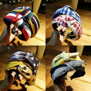 Korean Style Wide Edge Cloth Headband Face Wash Hair Accessory Versatile Hair Clip Fashionable Hairband Fresh Outlined