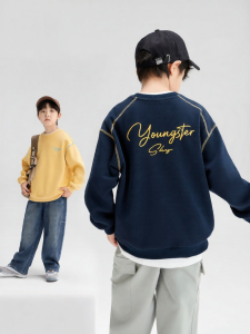 zosee | Áo Hoodie In Chữ Khối Màu cho Bé Trai Mùa Thu